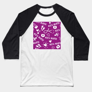 nicu nurse - purple Baseball T-Shirt